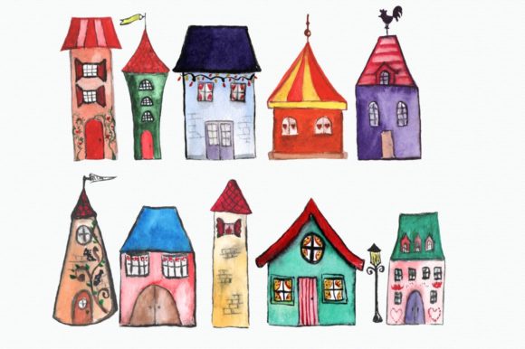 11 Watercolor Houses Clip Art: A Designer’s Practical Take