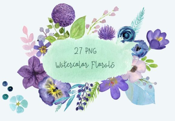 27 Watercolor Florals Clip Art Bundle Review for Crafters