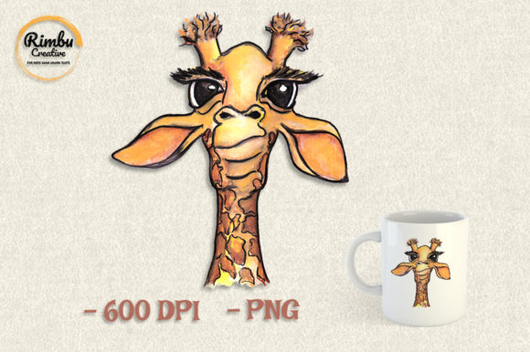 Giraffe Watercolor Clipart: A Delightful Addition to Local Business Illustrations