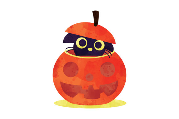 Halloween Watercolor Cat: A Versatile Illustration for Content Creators