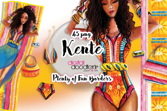 Kente Watercolor Graphic Set Review: A Designer’s Perspective