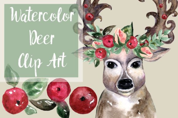 Oh, Deer Watercolor Illustrations for Creative Projects