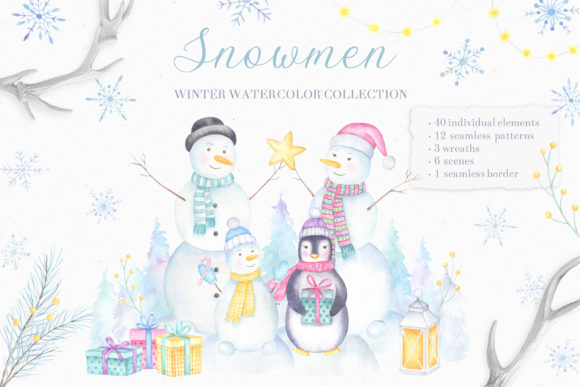 Snowmen Watercolor Collection: A Practical Illustration Review for Digital Sellers
