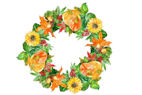 Watercolor Autumn Frame: A Versatile Illustration for Content Publishing