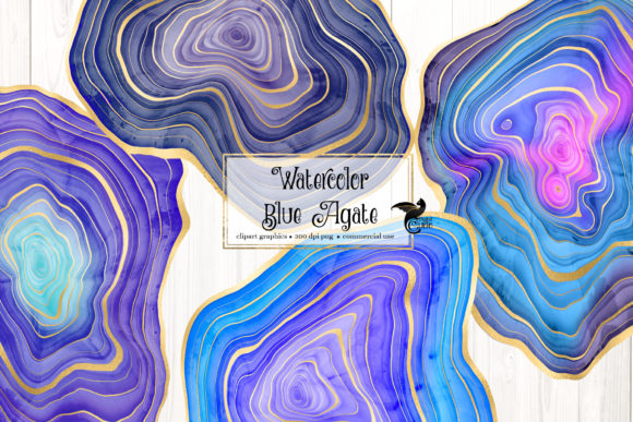 Watercolor Blue Agate Clip Art: A Designer’s Practical Review