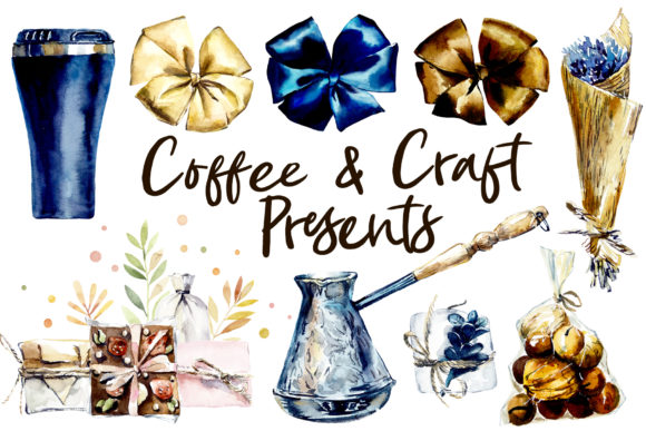 Watercolor Coffee and Craft Illustrations: A Designer’s Perspective