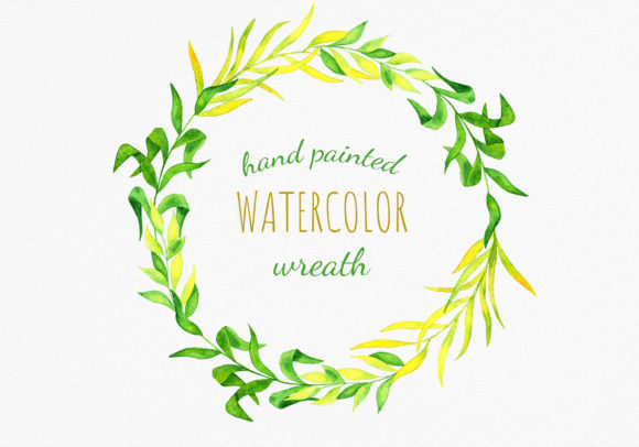 Watercolor Corn Leaves Wreath Clipart: A Versatile Illustration for Handmade Creations