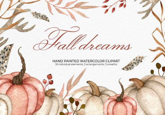 Watercolor Pumpkins, Antlers, Feathers Review for Embroidery Projects