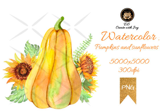 Watercolor Pumpkins Illustrations: A Brand Designer’s Take on Seasonal Graphic Design Assets