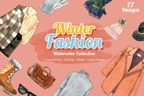 Winter Fashion Watercolor Set: A Review for Designers and Digital Sellers